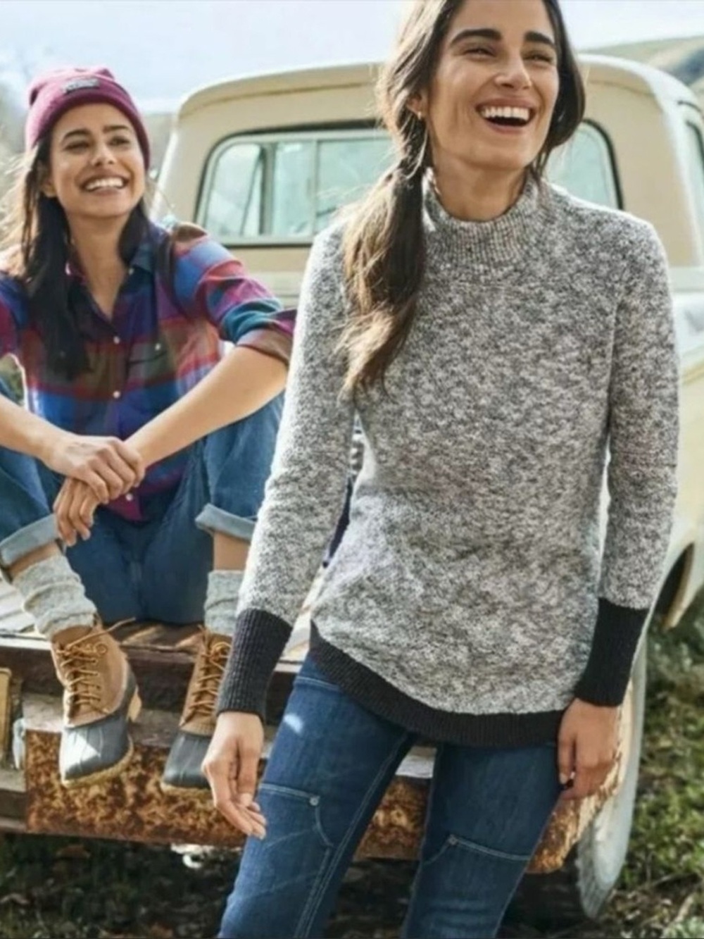 L.L. Bean cotton linen blend sweater
